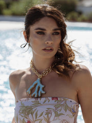 Collana con ciondolo corallo Coral Necklace