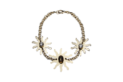 Collana choocher sole con cristalli