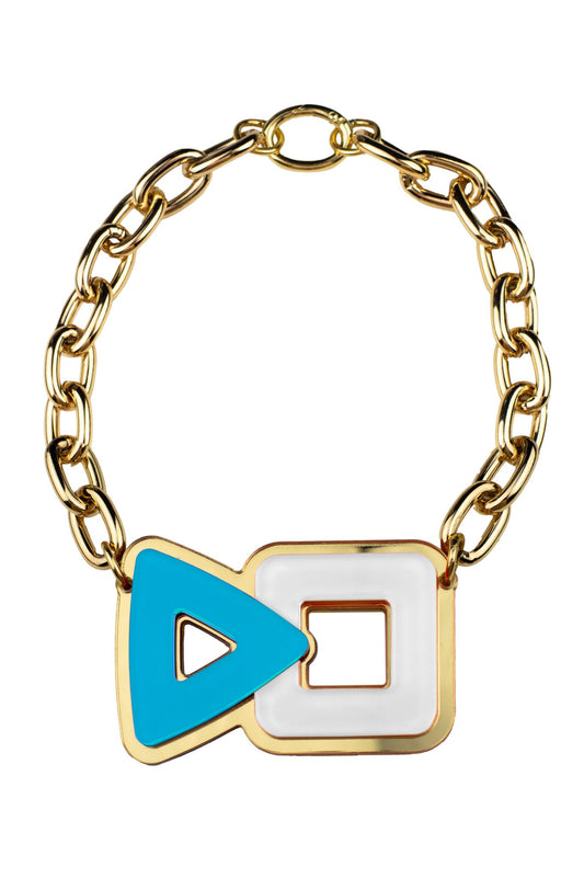 Collana geometrica multicolor Portofino