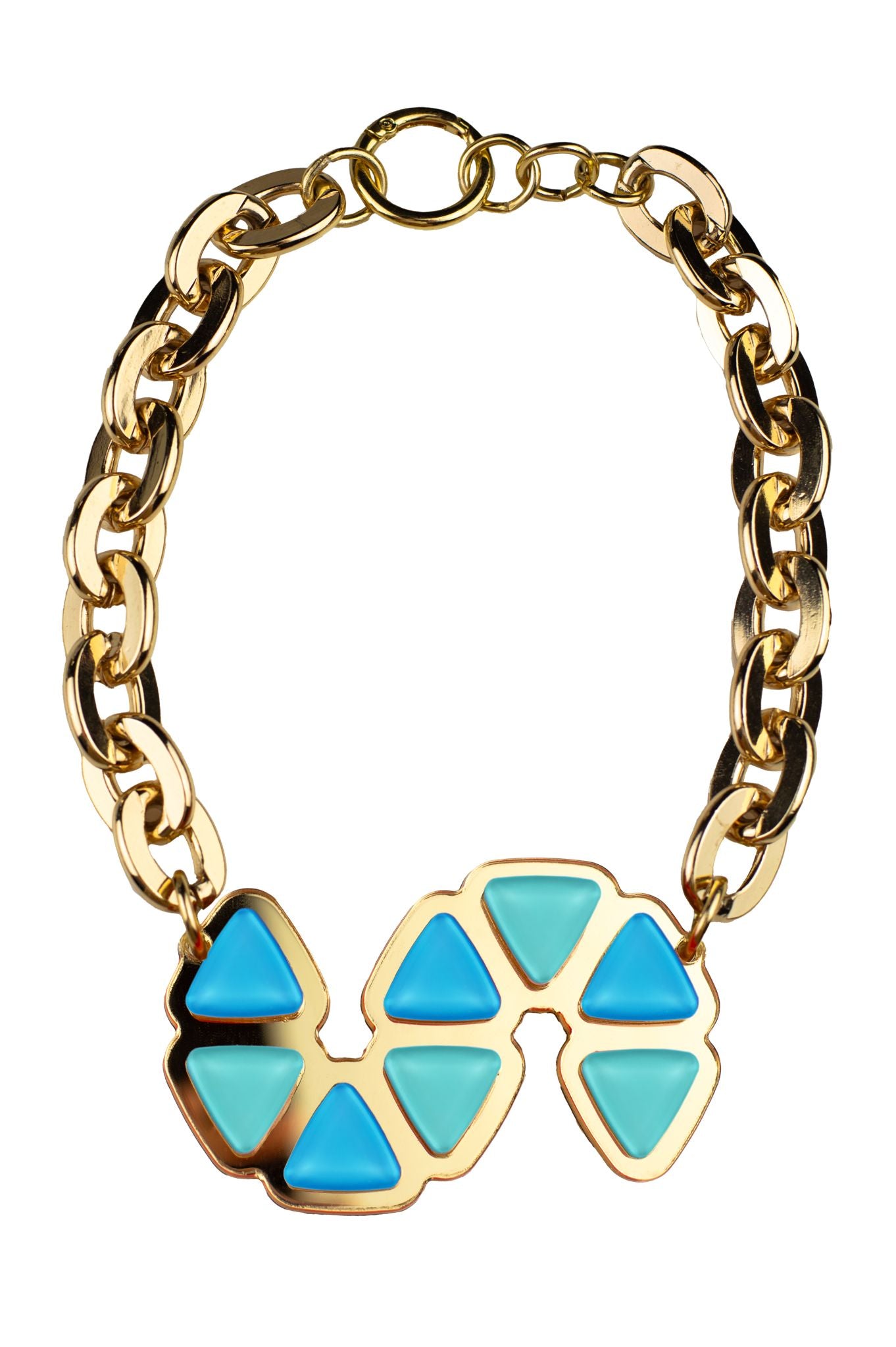 Collana geometrica multicolor modello Capri