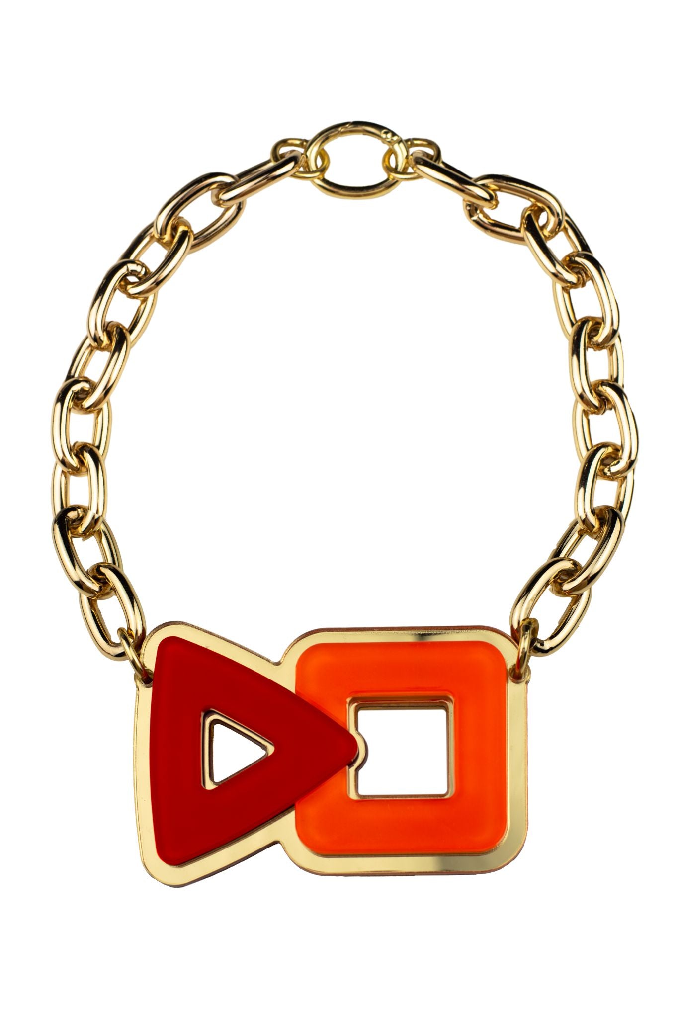 Collana geometrica multicolor Portofino