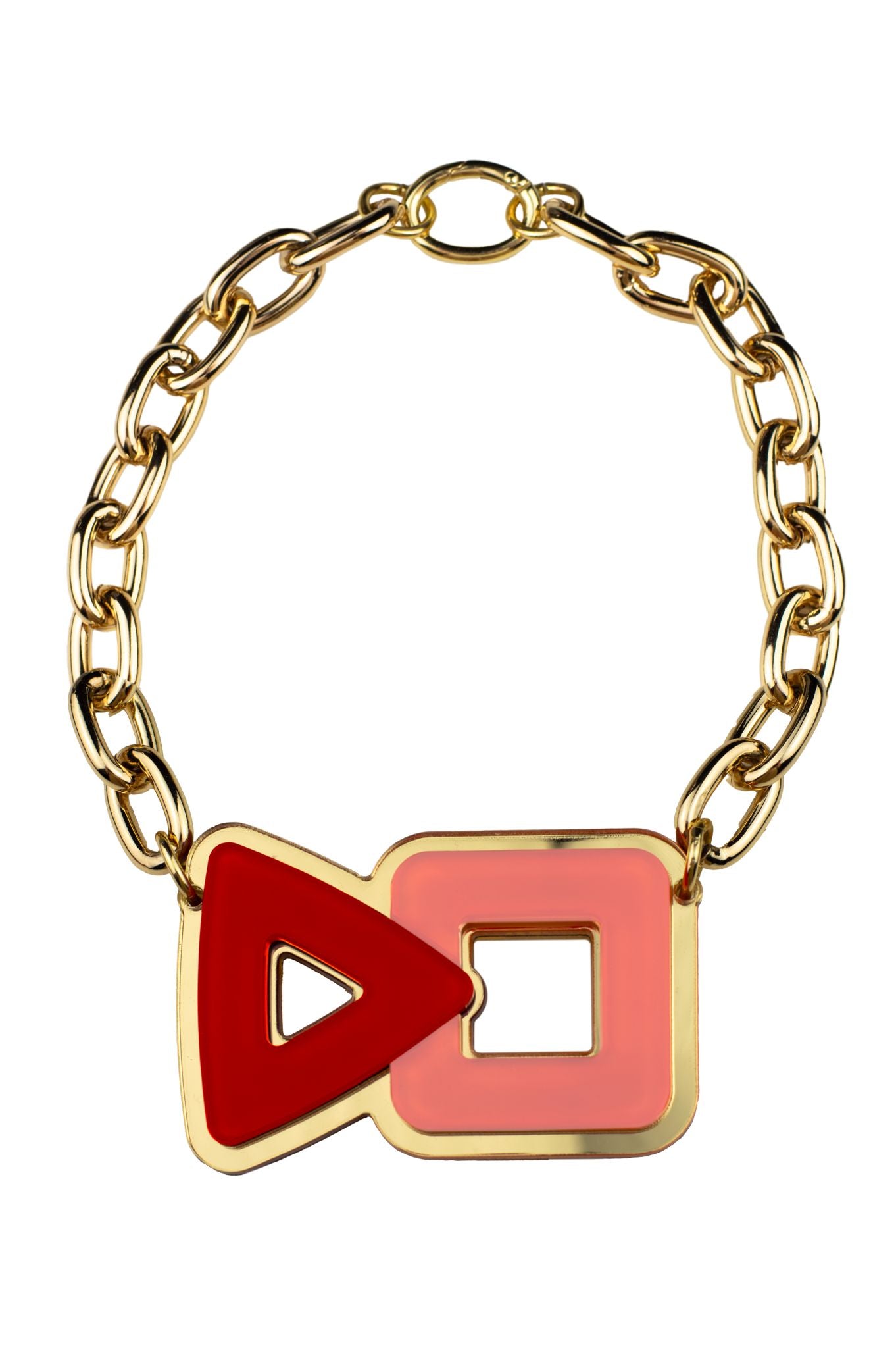 Collana geometrica multicolor Portofino