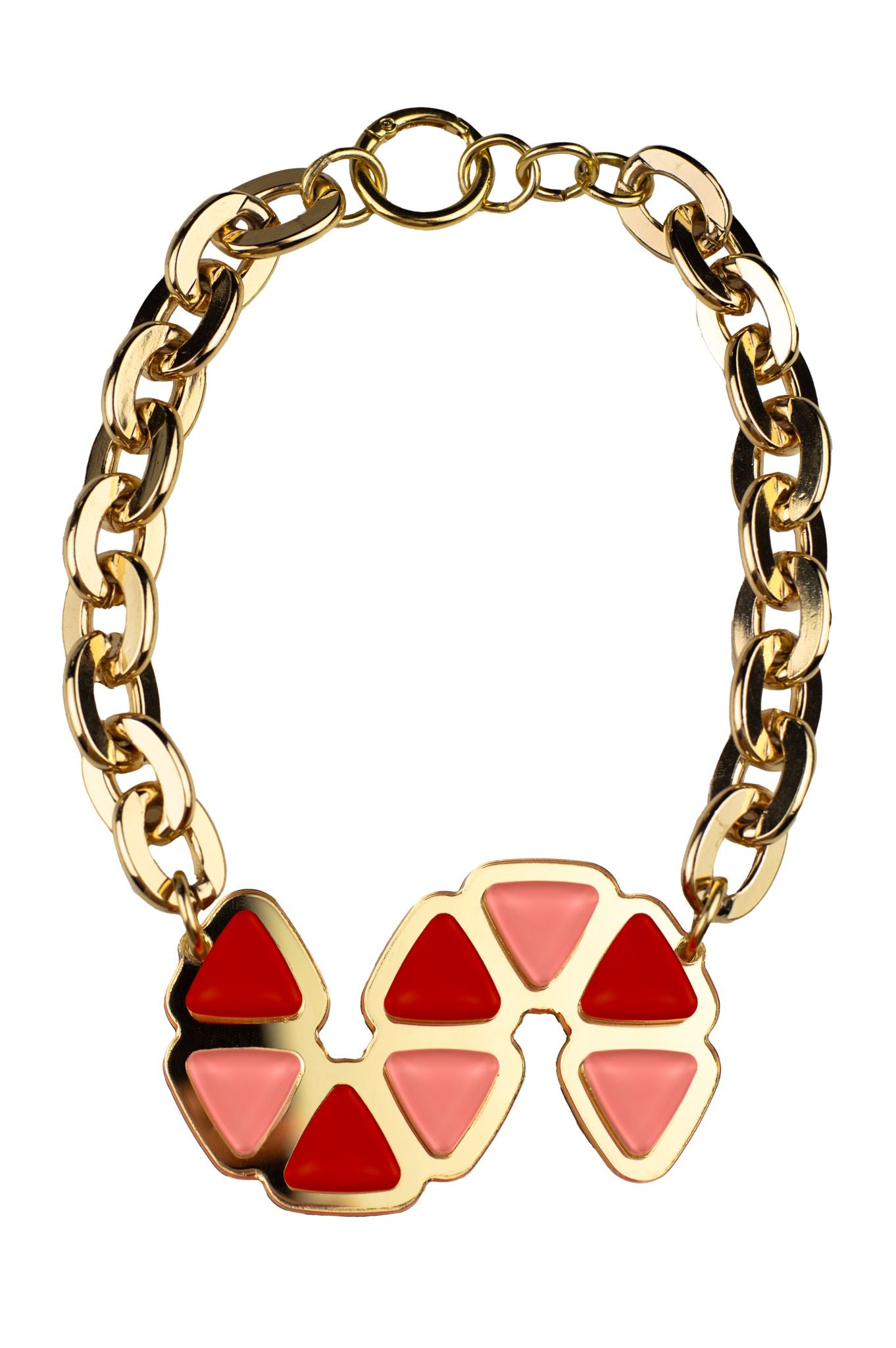 Collana geometrica multicolor modello Capri