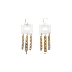 Cristal Square Earrings - Sadr Botein