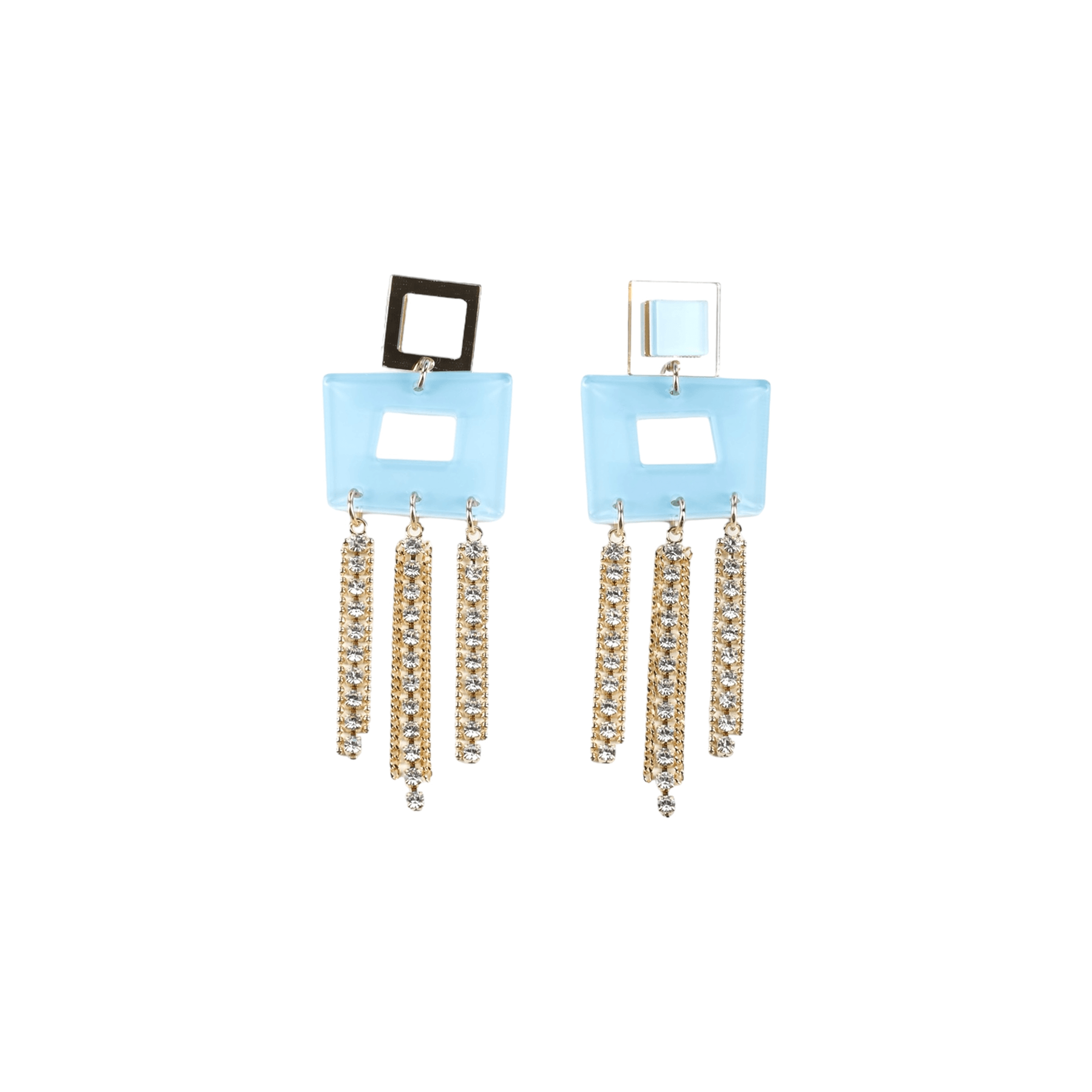 Cristal Square Earrings - Sadr Botein