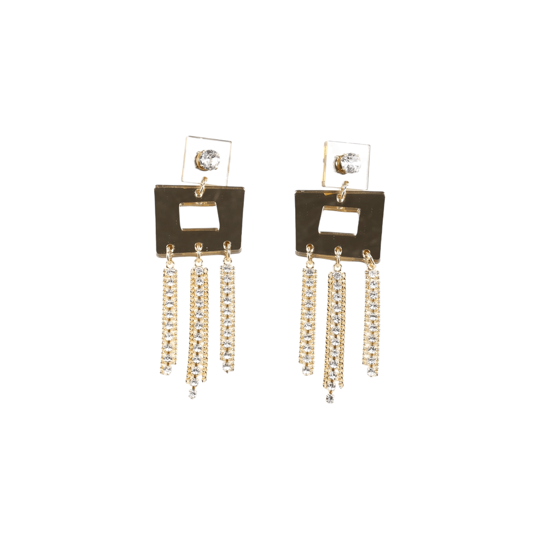 Cristal Square Earrings - Sadr Botein