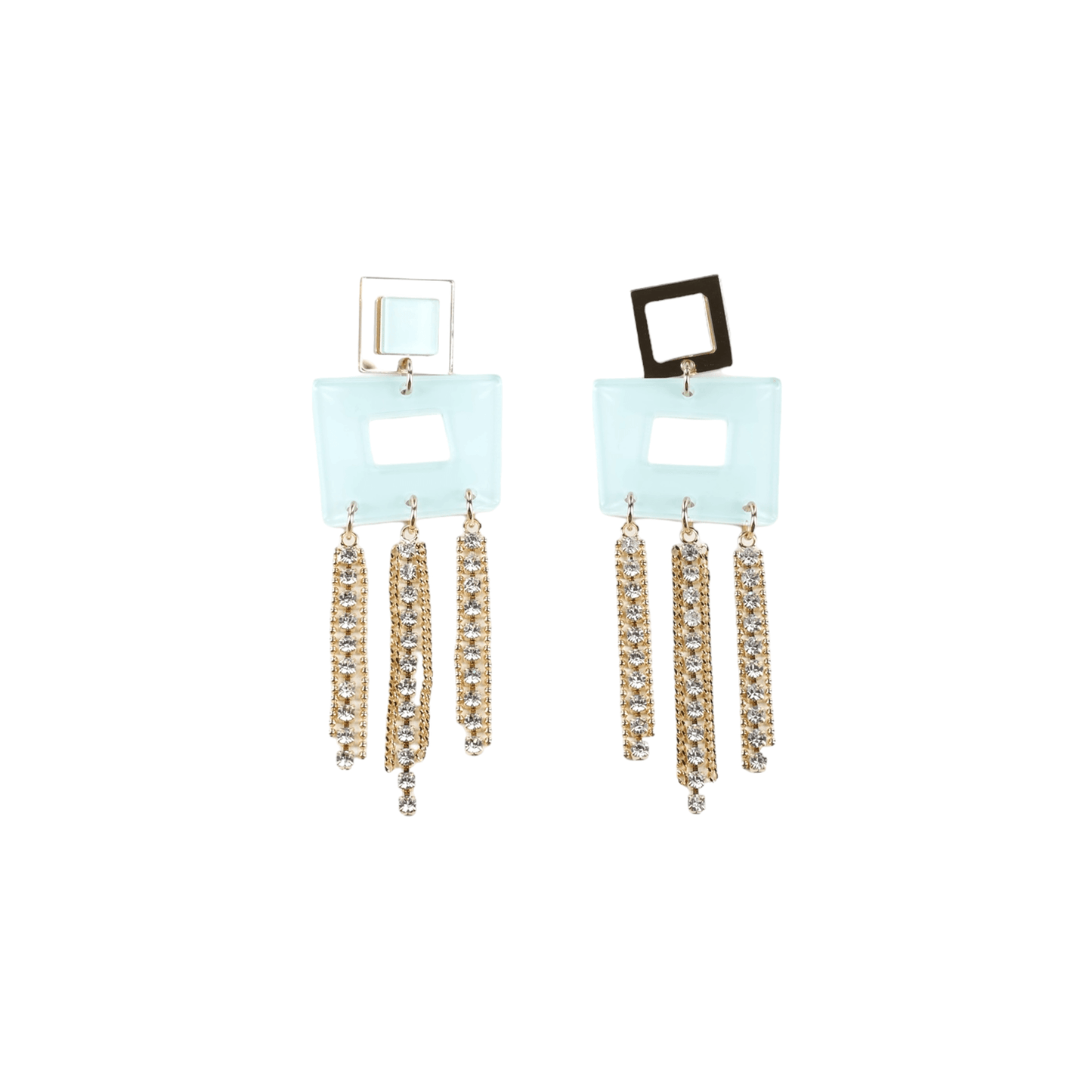 Cristal Square Earrings - Sadr Botein